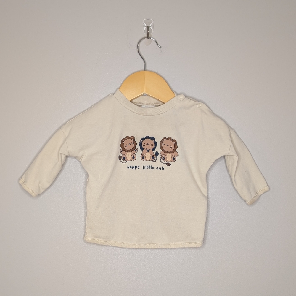💛 3 for 10 💛 Next Baby Happy Little Cub Cream Lion Long Sleeve